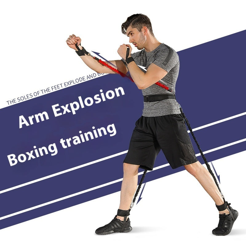 Boxing MMA Taekwondo Elastic String Basketball Bounce Strength Leg Training Explosive Power Resistance Band Fitness Equipment
