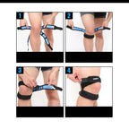 Sports Silicone Patella Belt Compression Protection Patella Running Mountaineering Breathable Basketball Knee Pads