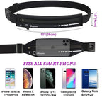 AIKENDO Slim Running Belt for Women Men,Runners Fanny Pack Phone Holder,Running Pouch Waist bag for Workout Jogging,Money Belt Running Gear Accessories