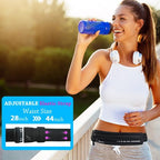 AIKENDO Slim Running Belt for Women Men,Runners Fanny Pack Phone Holder,Running Pouch Waist bag for Workout Jogging,Money Belt Running Gear Accessories