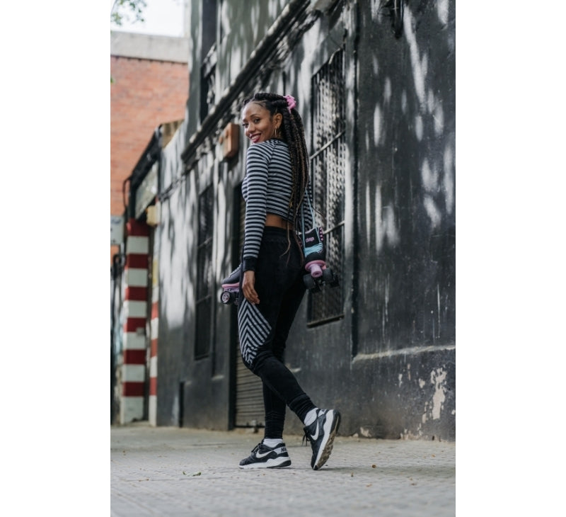 Chaya Melrose Black & Pink Roller Skates