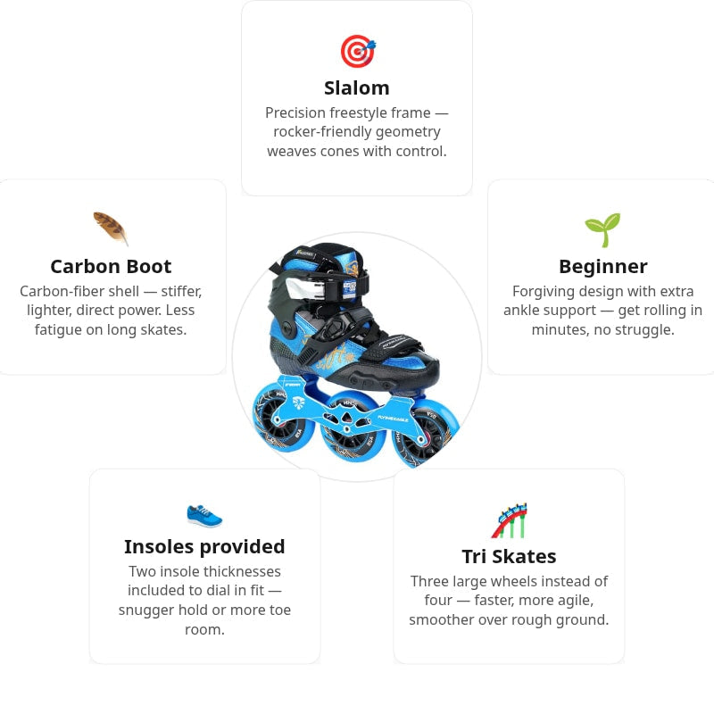 Flying Eagle Drift-Jrs Speed Blue Skates