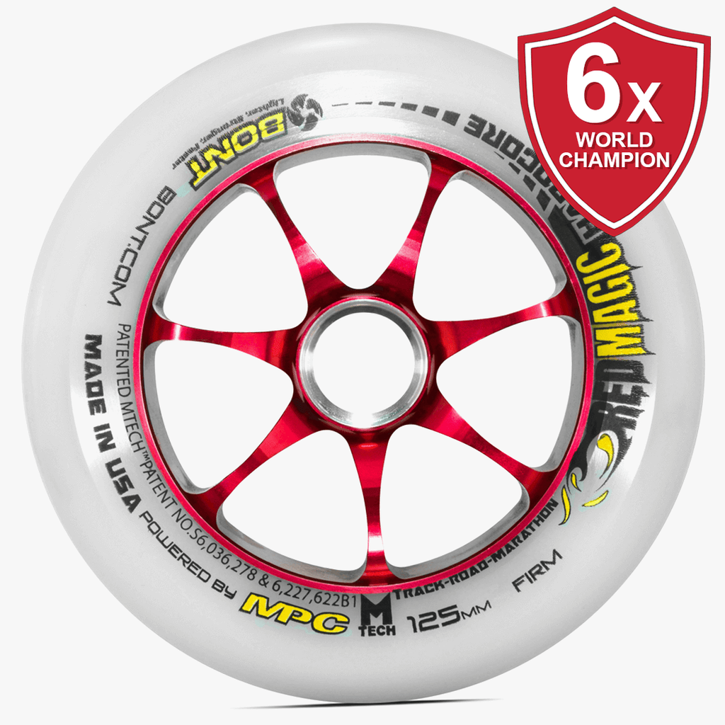 Red Magic Hardcore 2.0 125mm Inline Skate Wheel